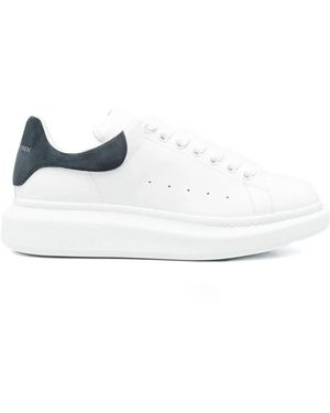 McQueen Logo Sneaker Aus Kalbsleder - Weiß