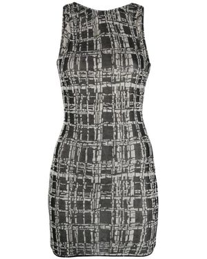 VITELLI Kleedjes ,Zwart ,Babele Jacquard Zomerjurk