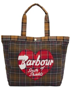 Barbour Tassen ,Veelkleurig ,Katoen Tote Bags - Rood
