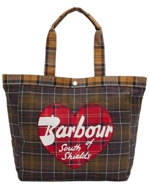 Barbour Tassen ,Veelkleurig ,Katoen Tote Bags - Rood