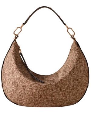 Borbonese Frame Hobo Bag Medium - Braun