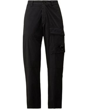 C.P. Company Straight Trousers - Black
