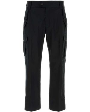 McQueen Straight Trousers - Black
