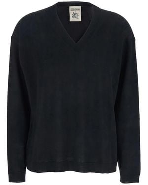 Semicouture V-Neck Knitwear - Nero
