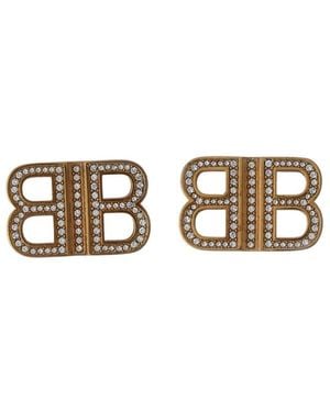 Balenciaga Kristall Schmetterling Ohrringe Set Aus Zwei - Mettallic
