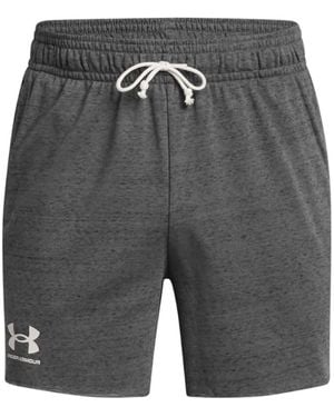 Under Armour Korte Broeken ,Grijs ,Katoen Rival Terry Shorts