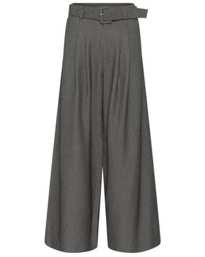 My Essential Wardrobe Wide Trousers - Gris