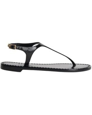 Emanuela Caruso Flat Sandals - Negro