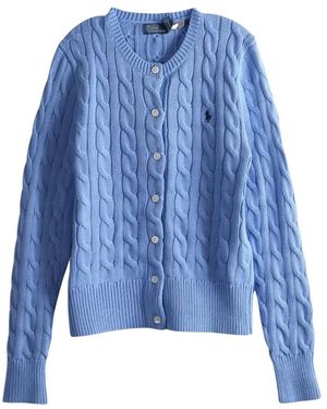 Ralph Lauren Crewneck Cardigan - Blauw