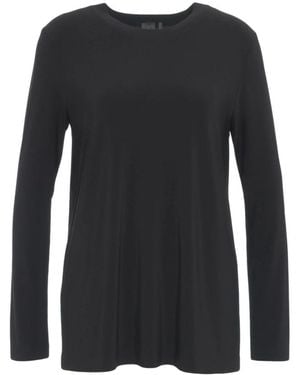 Norma Kamali Long Sleeve Tops - Zwart