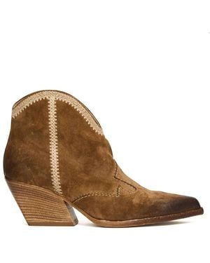 Elena Iachi Cowboy Boots - Brown