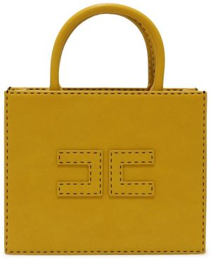 Elisabetta Franchi Shopping Bags - Yellow