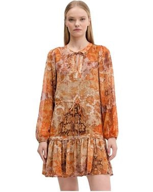 Desigual Short Dresses - Naranja