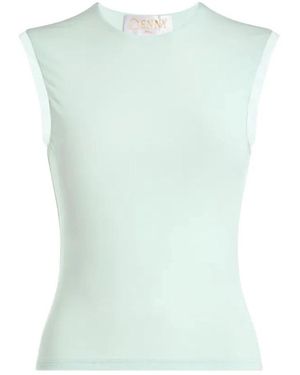 Genny Sleeveless Tops - Green