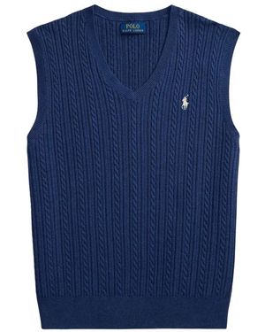 Ralph Lauren Sleeveless Knitwear - Blue