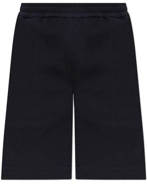 Jil Sander Korte Broeken ,Blauw ,Short Shorts - Zwart