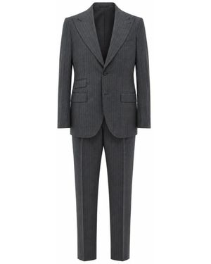 Franzese Collection Single Breasted Suits - Grey