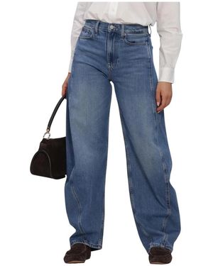 Tommy Hilfiger Jeans ,Blauw ,Denim Ella High Rise Barrel Bj 0133 Jeans