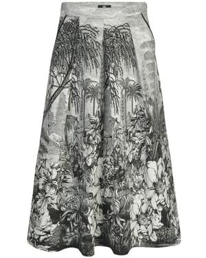 Riani Elegant a-line midi skirt - Grau