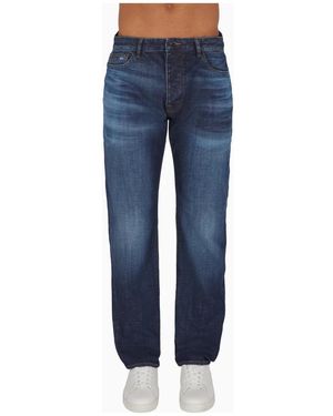 ARMANI EXCHANGE Straight Fit Jeans - Blue