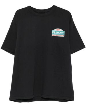 Rhude Tops ,Zwart ,Katoen Moonlight Tee
