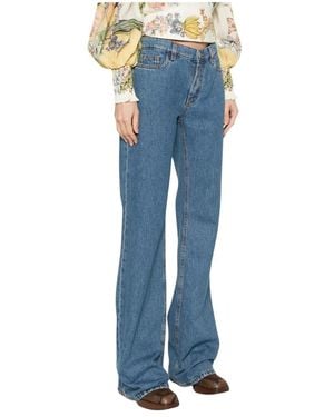 Etro Boot-Cut Jeans - Azul