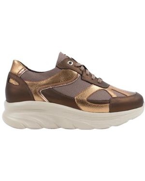 Footnotes Schoenen ,Bruin ,Leer 26.004 Sneakers