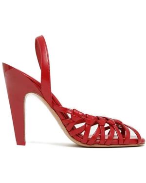 Chloé Schoenen ,Rood ,Leer Estra High Heel Sandalen