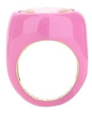 Dans Les Rues Lux Roze Zilveren Ring