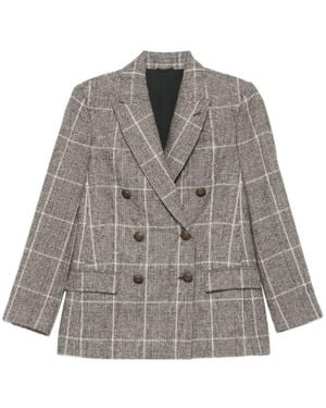 Brunello Cucinelli Blazers - Grey