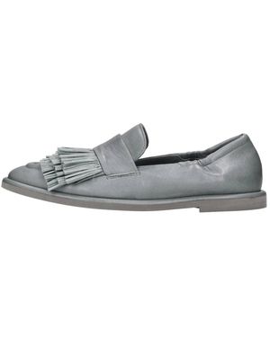 LORENA PAGGI Fringed-Detail Loafers - Grijs