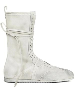 Ann Demeulemeester Lace-Up Boots - Gris