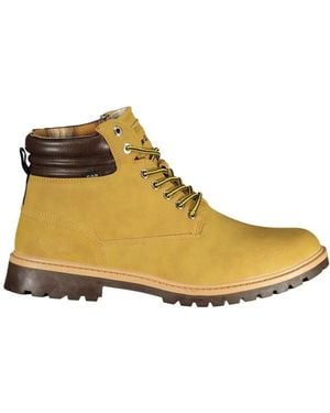 Gas Lace-Up Boots - Yellow