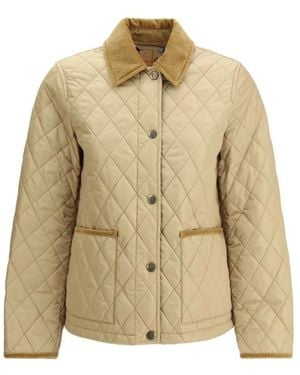 Burberry Steppjacke Mit Cordbesatz - Natur