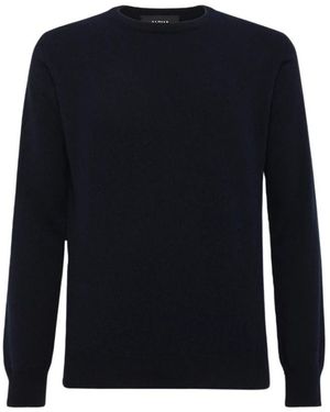 Alpha Studio Rundhals-Strickware - Blau