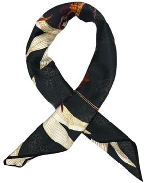 Borbonese Silk Scarves - Black