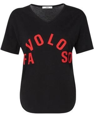 Fendi Tops ,Zwart ,Katoen T-Shirt