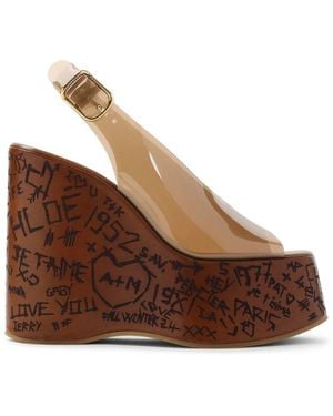 Chloé Wedges - Marron
