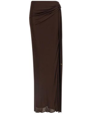 Elisabetta Franchi Maxi Skirts - Brown