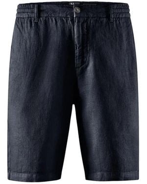 Bomboogie Linen Jogger Bermuda - Blau