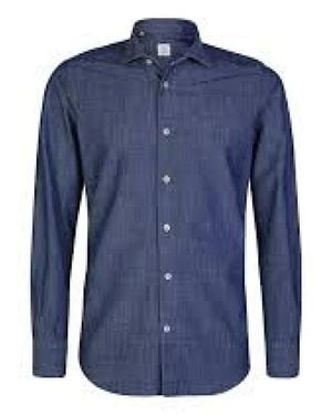 Eleventy Casual Shirts - Blue