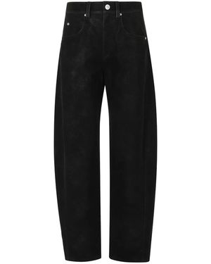 Isabel Marant Leather Trousers - Negro