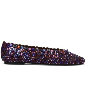 Kurt Geiger Schoenen ,Paars ,Leer Jewel Ballerina - Blauw