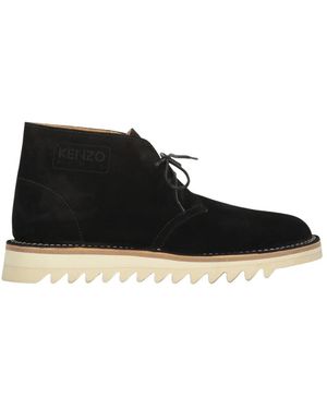 KENZO Lace-Up Boots - Negro