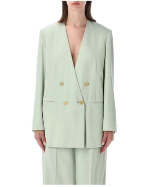 Alberta Ferretti Double-Breasted Blazer - Groen