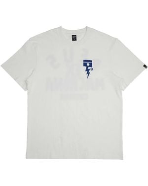 Deus Ex Machina Blauer print box fit tee - Weiß