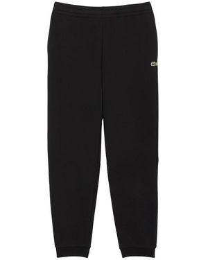 Lacoste Broeken ,Zwart ,Katoen Tapered Leg Trainingsbroeken