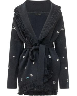 Alanui Robe Cardigan - Schwarz