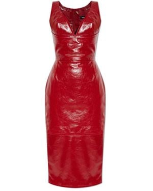 DSquared² Leather Dress - Red