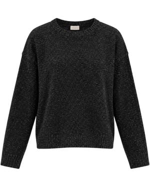 Marella Round-Neck Knitwear - Negro